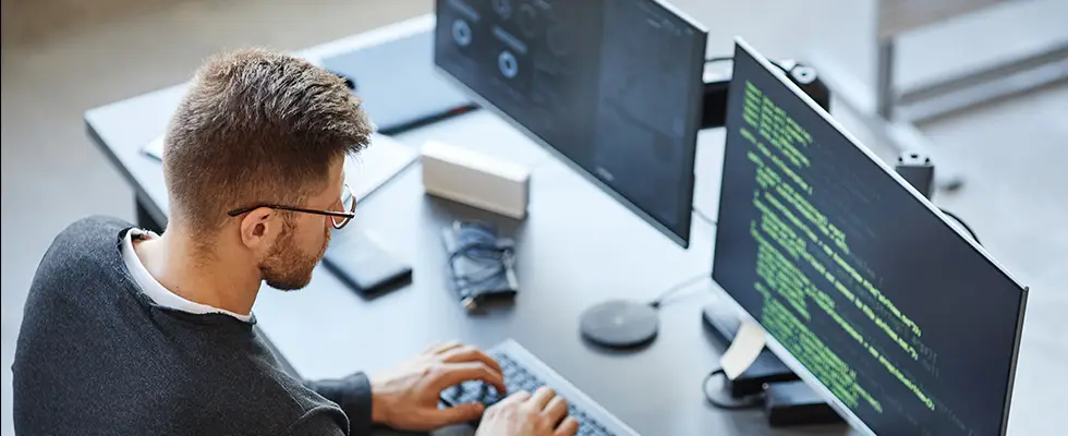 Engineer using legacy software