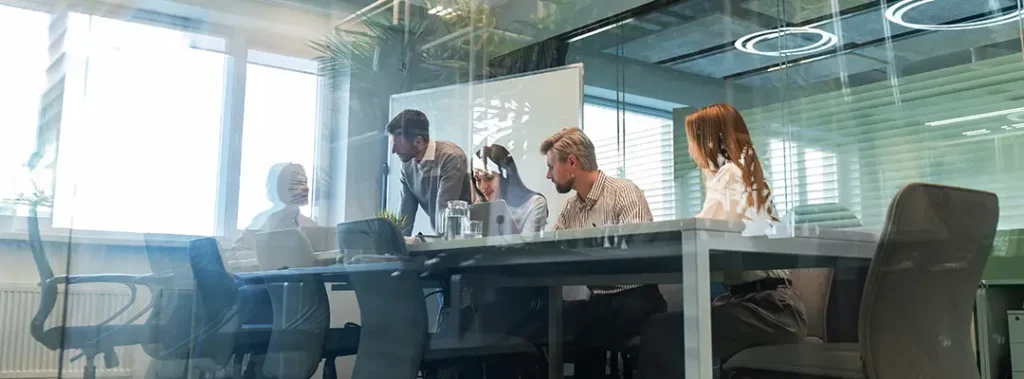 Executives making a decision about discontinued software