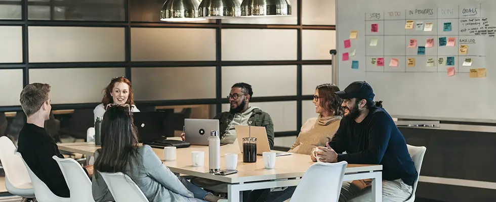 In-house IT Team during a scrum