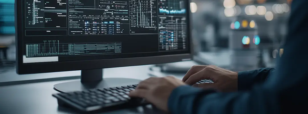 SCADA Software Engineer Reviewing Efficiency Updates